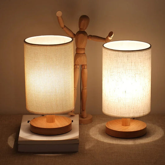 Organic Glow Lights | Nordic Wood Table Lamp