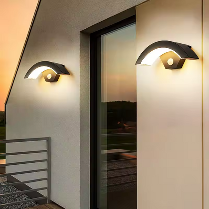 Outdoor Wall Sconce With Radar Motion Sensor