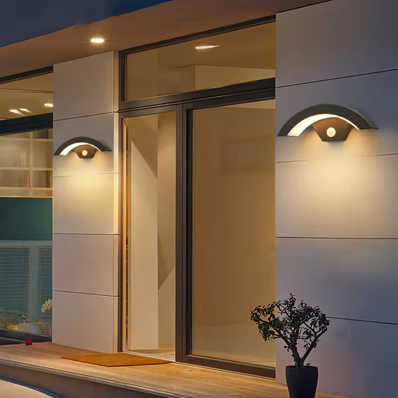 Outdoor Wall Sconce With Radar Motion Sensor
