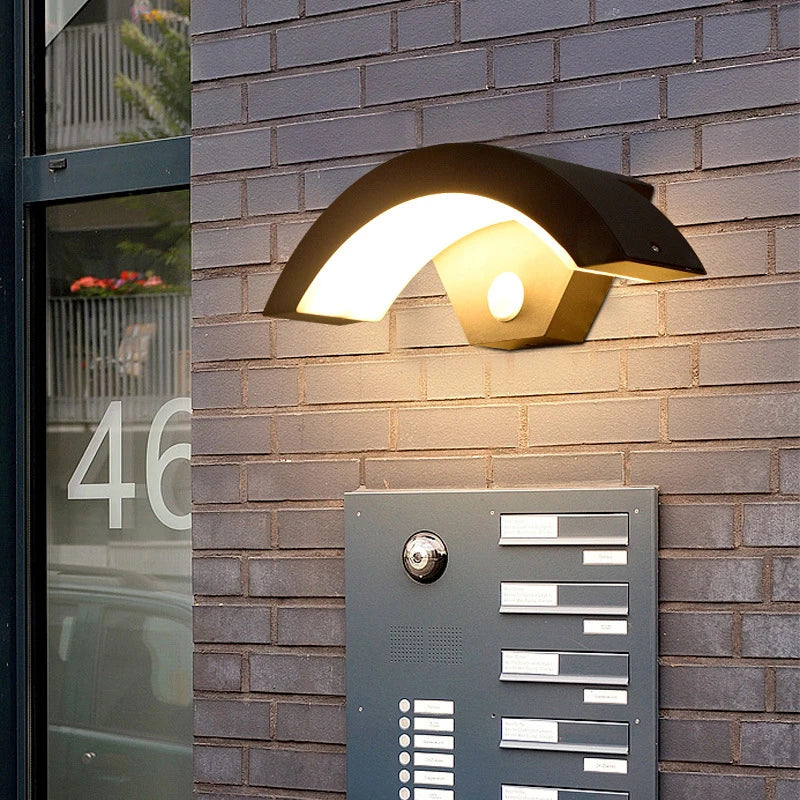 Outdoor Wall Sconce with Radar Motion Sensor