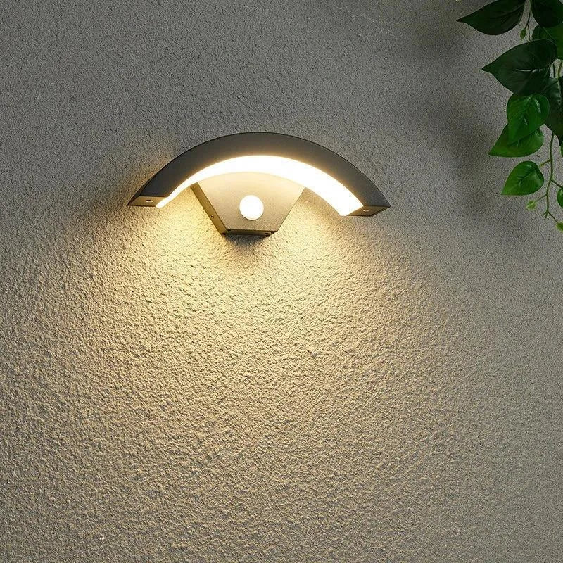 Outdoor Wall Sconce with Radar Motion Sensor
