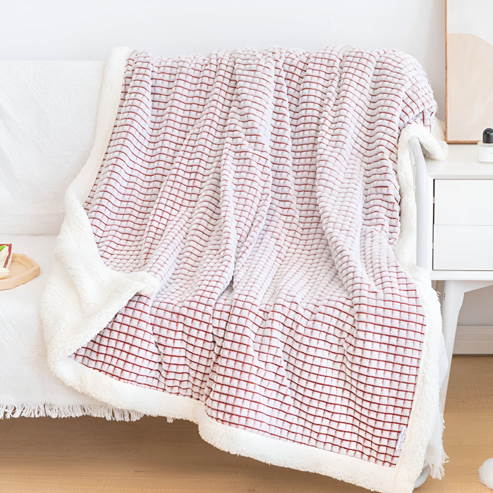 CozyHome | Warm Waffle Sherpa Blanket