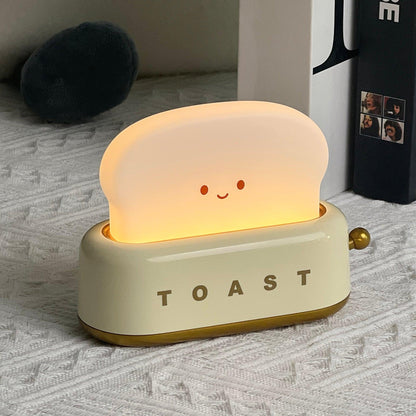 RetroGlow Table Lamp | Toaster-Inspired Rechargeable Lamp