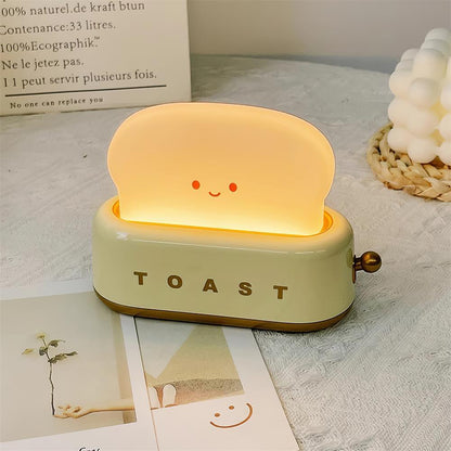 RetroGlow Table Lamp | Toaster-Inspired Rechargeable Lamp