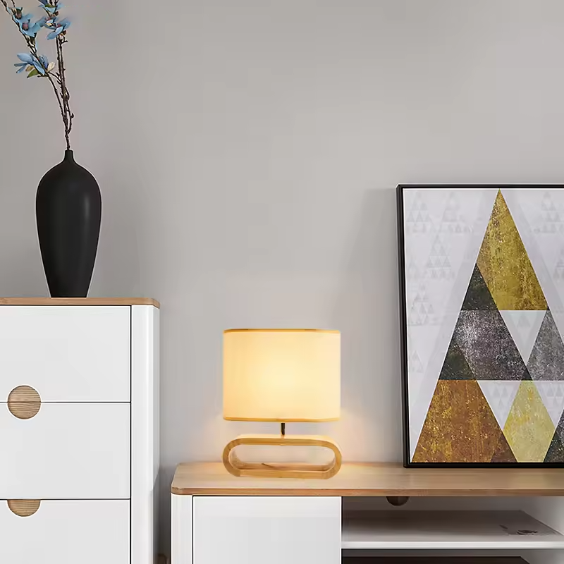 ScandiLoop | Elegant Wooden Table Lamp For Modern Living