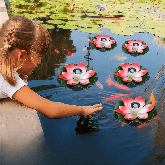 Solarrose | Enchanting Floating Fountain For Gardens And Ponds