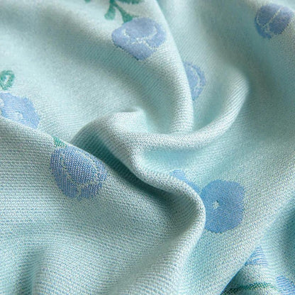 BlueBreeze | Floral Bamboo Fiber Cooling Blanket