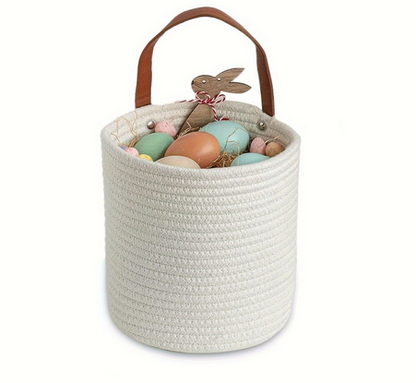 CozyNest | Woven Cotton Rope Hanging Basket 2pc Set