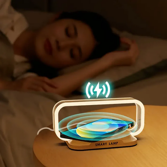 WirelessGlow | LED Table Lamp with Fast Wireless Charging & Phone Holder
