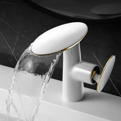 Zenova | Waterfall Bathroom Faucet - Cold & Hot Water Mixer Tap