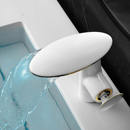 Zenova | Waterfall Bathroom Faucet - Cold & Hot Water Mixer Tap