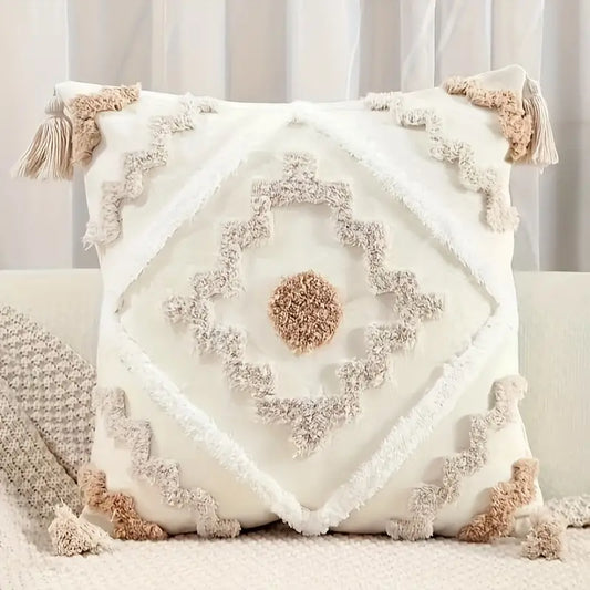 BohoDream | Bohemian Bliss Tufted Decorative Pillow