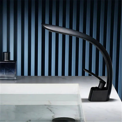 Celestia | Single Handle Bathroom Faucet - Waterfall Basin Mixer