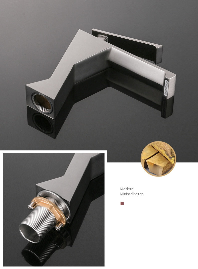 Brionne | Black Bathroom Faucet - Basin Mixer Tap & Modern Design