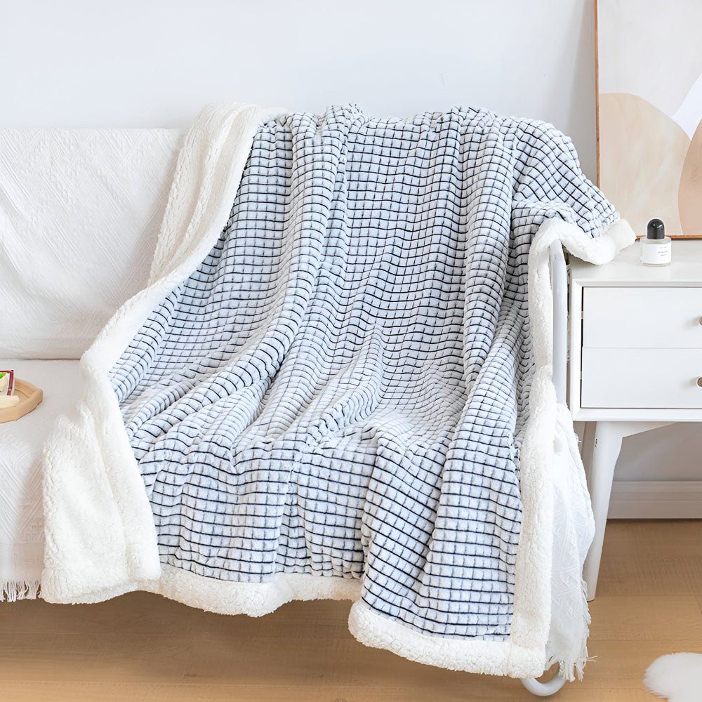 CozyHome | Warm Waffle Sherpa Blanket