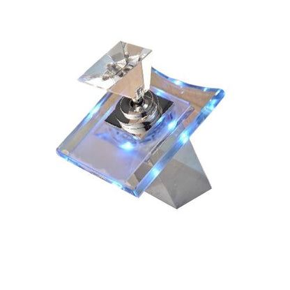 Cavallino | Brass Chrome Basin Faucet - Luxury Waterfall Glass LED Tap