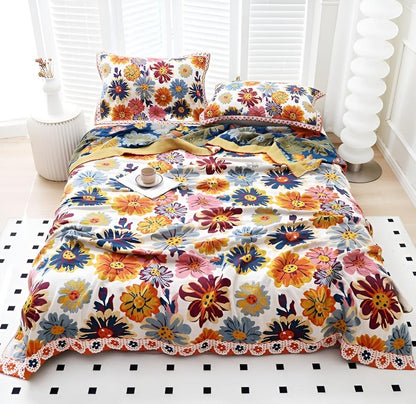 BrightNest | Bright Flower Cotton Blanket