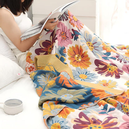 BrightNest | Bright Flower Cotton Blanket