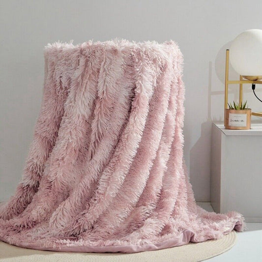 CozyNest | Fuzzy Faux Fur Blanket Throw