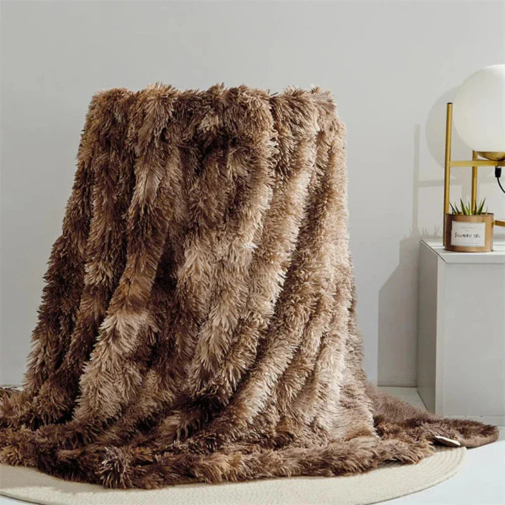 CozyNest | Fuzzy Faux Fur Blanket Throw