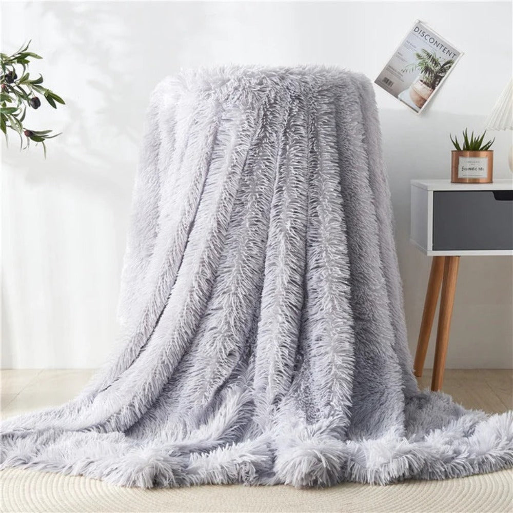 CozyNest | Fuzzy Faux Fur Blanket Throw
