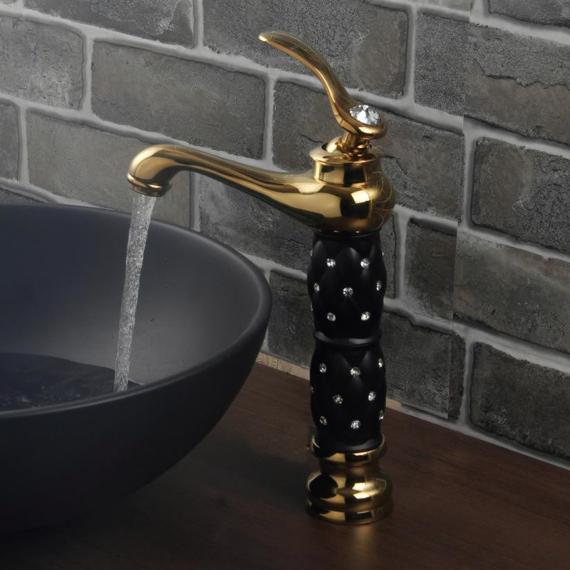 Bellagio | Luxury Golden Bathroom Faucet - High & Short Style