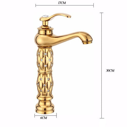 Bellagio | Luxury Golden Bathroom Faucet - High & Short Style