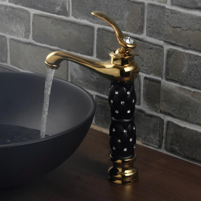 Bellagio | Luxury Golden Bathroom Faucet - High & Short Style