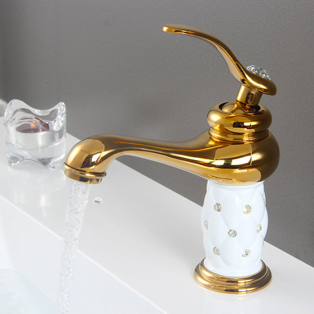 Bellagio | Luxury Golden Bathroom Faucet - High & Short Style
