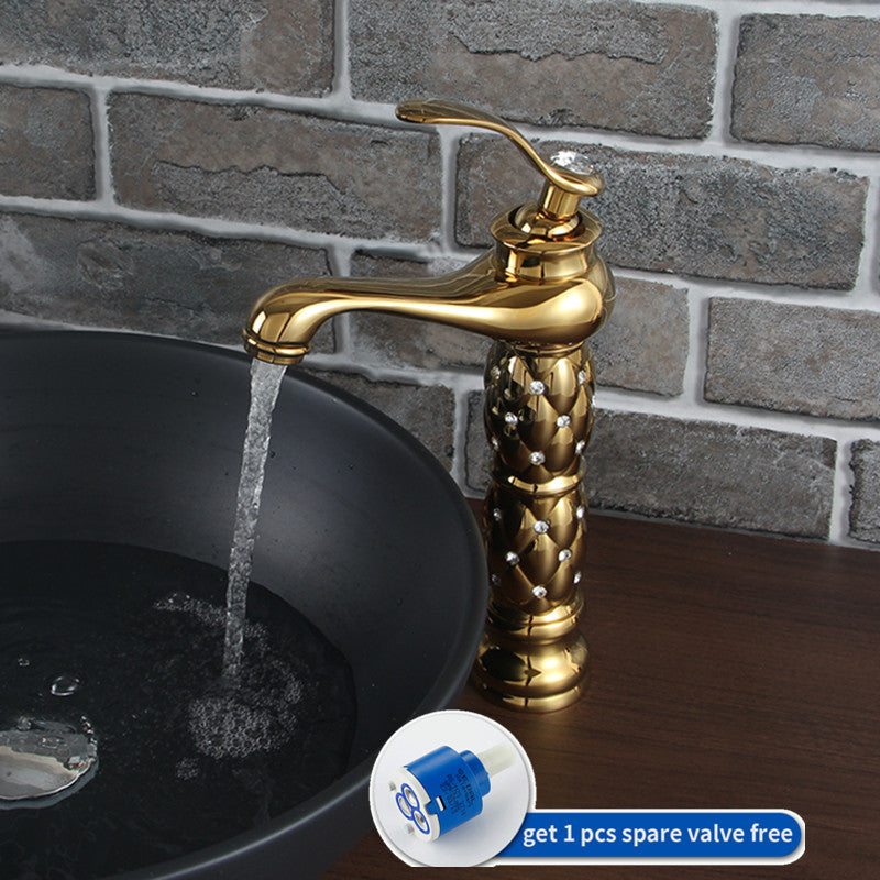 Bellagio | Luxury Golden Bathroom Faucet - High & Short Style