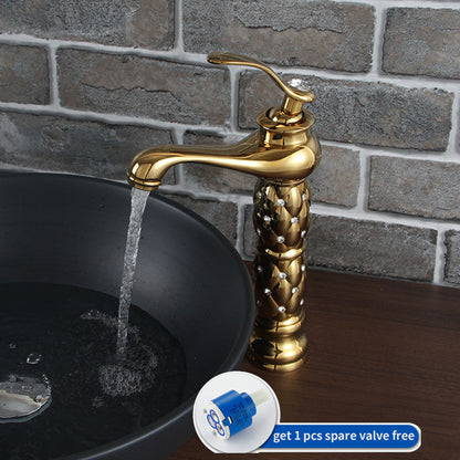 Bellagio | Luxury Golden Bathroom Faucet - High & Short Style