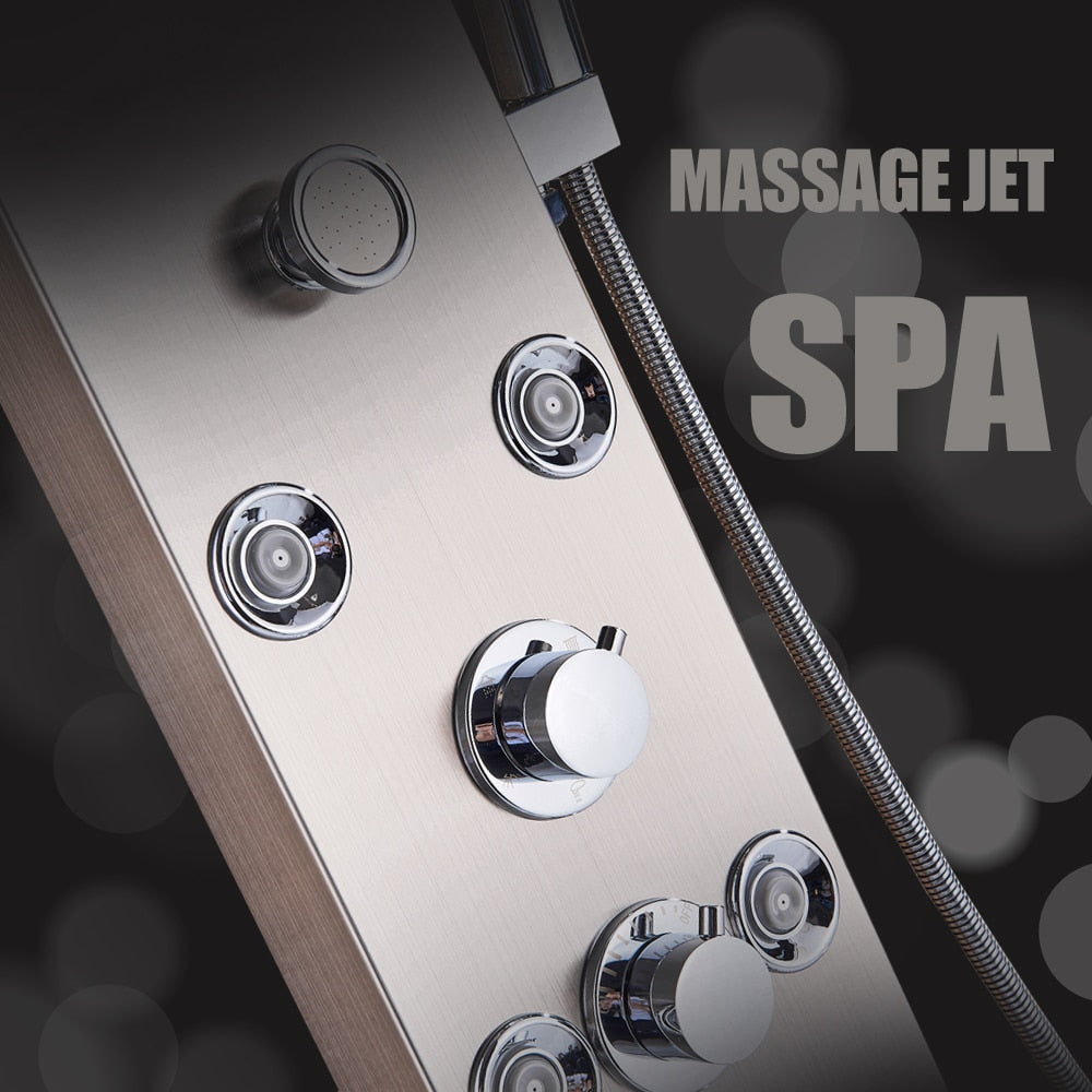 Zanetti | Luxury LED Shower Panel - SPA Massage Jet & Rainfall System