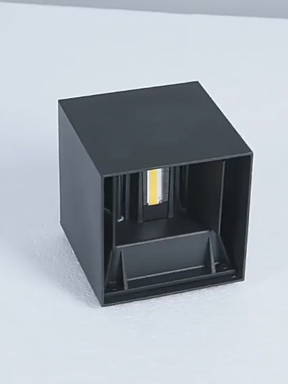 Cube Shape LED Wall Lamp - Adjustable Waterproof For Indoor & Outdoor