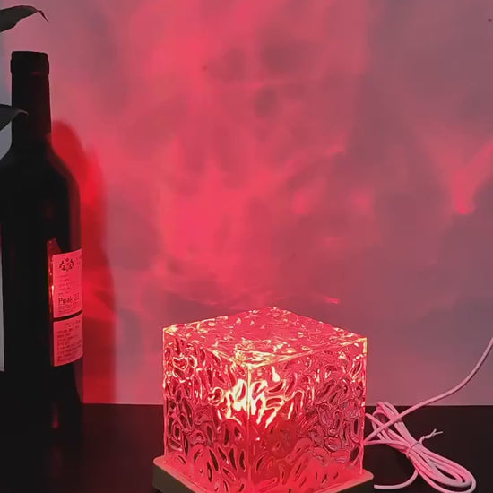 Aurora Borealis Led Night Light - Dynamic Rubik's Cube Table Lamp 12
