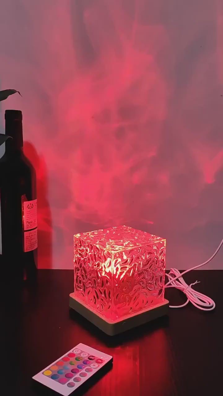 Aurora Borealis Led Night Light - Dynamic Rubik's Cube Table Lamp 12