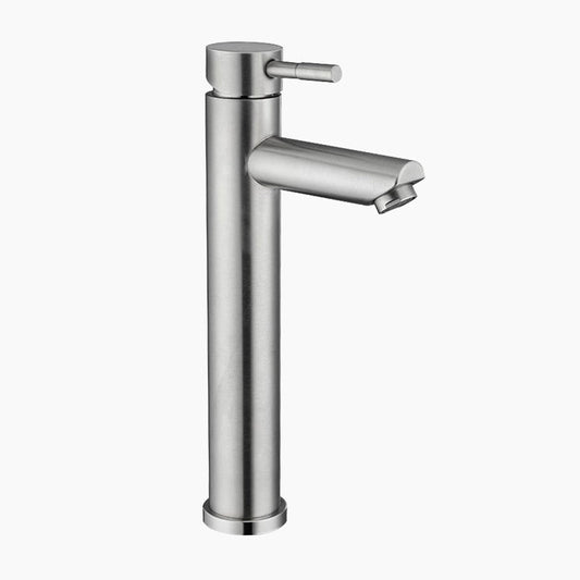 CelestFlow | Mixer Tap High Basin Brushed Steel Contemporary Design