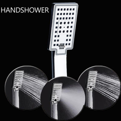 Bergamo | Waterfall Shower Panel - LED Light & Body Massage Jets